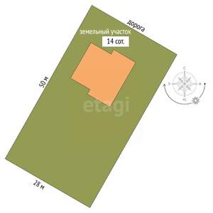 Дом 151м², 1-этажный, участок 14 сот.