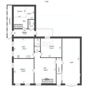 Дом 330м², 3-этажный, участок 21 сот.