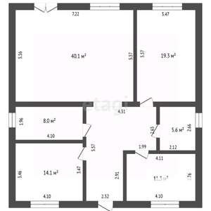 Дом 125м², 1-этажный, участок 8 сот.