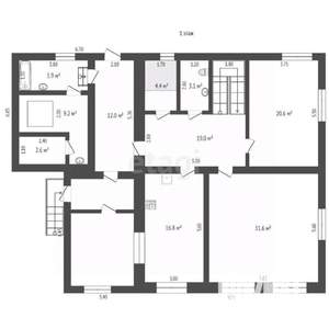 Дом 203м², 2-этажный, участок 19 сот.