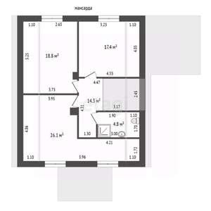 Дом 171м&sup2;, 2-этажный, участок 20 сот.  