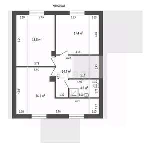 Дом 171м&sup2;, 2-этажный, участок 20 сот.  