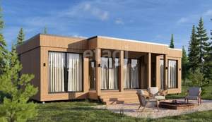 Дом 54м&sup2;, 1-этажный, участок 15 сот.  