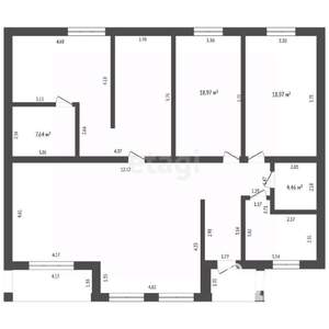 Дом 160м², 1-этажный, участок 6 сот.  