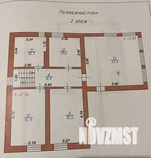 Дом 300м&sup2;, 2-этажный, участок 8 сот.  