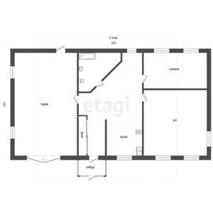 Дом 216м², 1-этажный, участок 15 сот.  