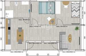 Дом 54м&sup2;, 1-этажный, участок 15 сот.  