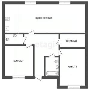 Дом 125м&sup2;, 1-этажный, участок 8 сот.  