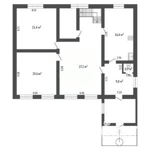 Дом 176м&sup2;, 2-этажный, участок 15 сот.  