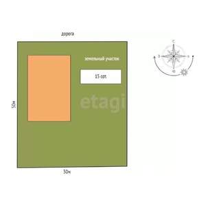 Дом 224м², 2-этажный, участок 15 сот.  