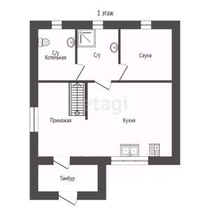 Дом 87м², 2-этажный, участок 13 сот.  