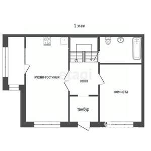 Таунхаус 106м&sup2;, 2-этажный, участок 2 сот.  