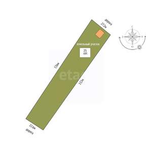 Дом 45м&sup2;, 1-этажный, участок 25 сот.  