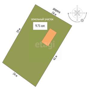 Дом 110м², 1-этажный, участок 10 сот.  