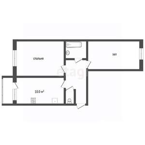 2-к квартира, на длительный срок, 43м2, 5/5 этаж