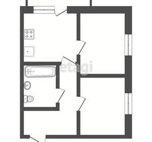 2-к квартира, на длительный срок, 58м2, 2/9 этаж