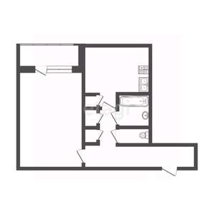 1-к квартира, на длительный срок, 33м2, 5/9 этаж