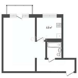 1-к квартира, на длительный срок, 31м2, 5/5 этаж