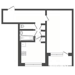 1-к квартира, на длительный срок, 33м2, 5/9 этаж