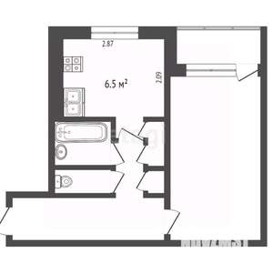 1-к квартира, на длительный срок, 33м2, 8/9 этаж