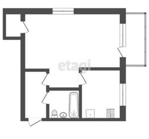 1-к квартира, на длительный срок, 30м2, 4/5 этаж