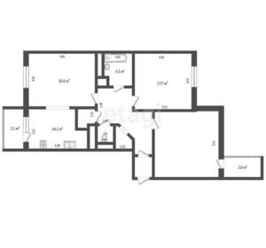 3-к квартира, вторичка, 105м2, 5/10 этаж
