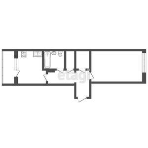 1-к квартира, вторичка, 43м2, 9/10 этаж