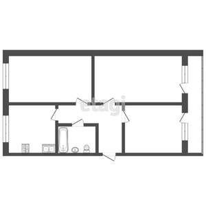3-к квартира, вторичка, 61м2, 3/5 этаж