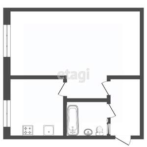 1-к квартира, вторичка, 31м2, 2/5 этаж