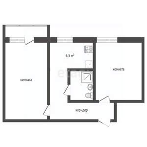 2-к квартира, вторичка, 49м2, 6/9 этаж