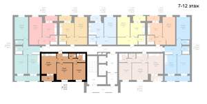 2-к квартира, вторичка, 63м2, 12/12 этаж