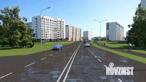 1-к квартира, строящийся дом, 46м2, 2/9 этаж