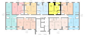 1-к квартира, вторичка, 40м2, 8/12 этаж