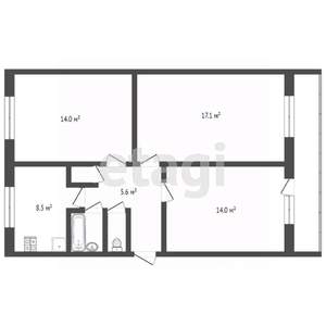 3-к квартира, вторичка, 67м2, 6/9 этаж