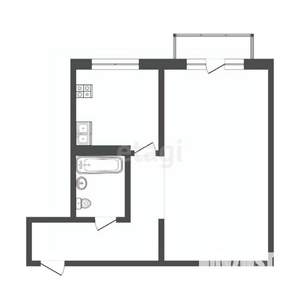 1-к квартира, вторичка, 31м2, 2/5 этаж