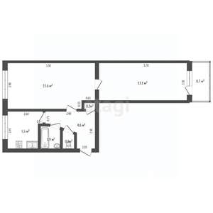 2-к квартира, вторичка, 42м2, 5/5 этаж