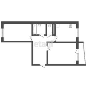 2-к квартира, вторичка, 58м2, 2/10 этаж