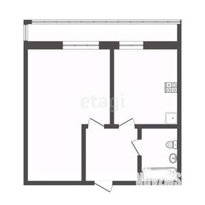 1-к квартира, вторичка, 39м2, 16/16 этаж