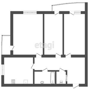 3-к квартира, вторичка, 87м2, 6/14 этаж