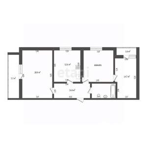 3-к квартира, вторичка, 83м2, 8/9 этаж