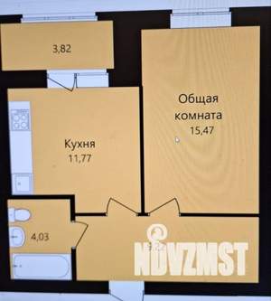 1-к квартира, вторичка, 42м2, 8/14 этаж