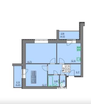 2-к квартира, вторичка, 58м2, 5/10 этаж