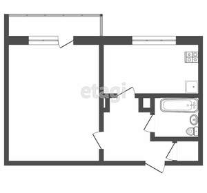 1-к квартира, вторичка, 37м2, 2/10 этаж