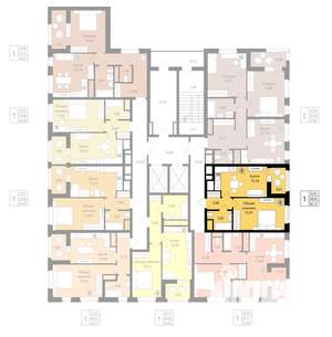 1-к квартира, вторичка, 39м2, 17/18 этаж