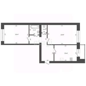 2-к квартира, вторичка, 72м2, 4/9 этаж