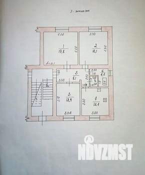 3-к квартира, вторичка, 75м2, 1/4 этаж