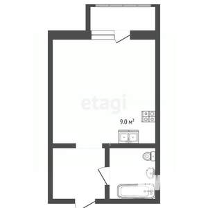 Студия квартира, вторичка, 40м2, 16/16 этаж