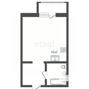 Студия квартира, вторичка, 29м2, 7/19 этаж