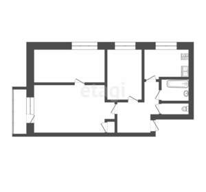 3-к квартира, вторичка, 57м2, 5/5 этаж