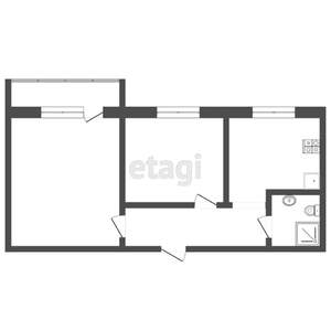2-к квартира, вторичка, 58м2, 10/16 этаж
